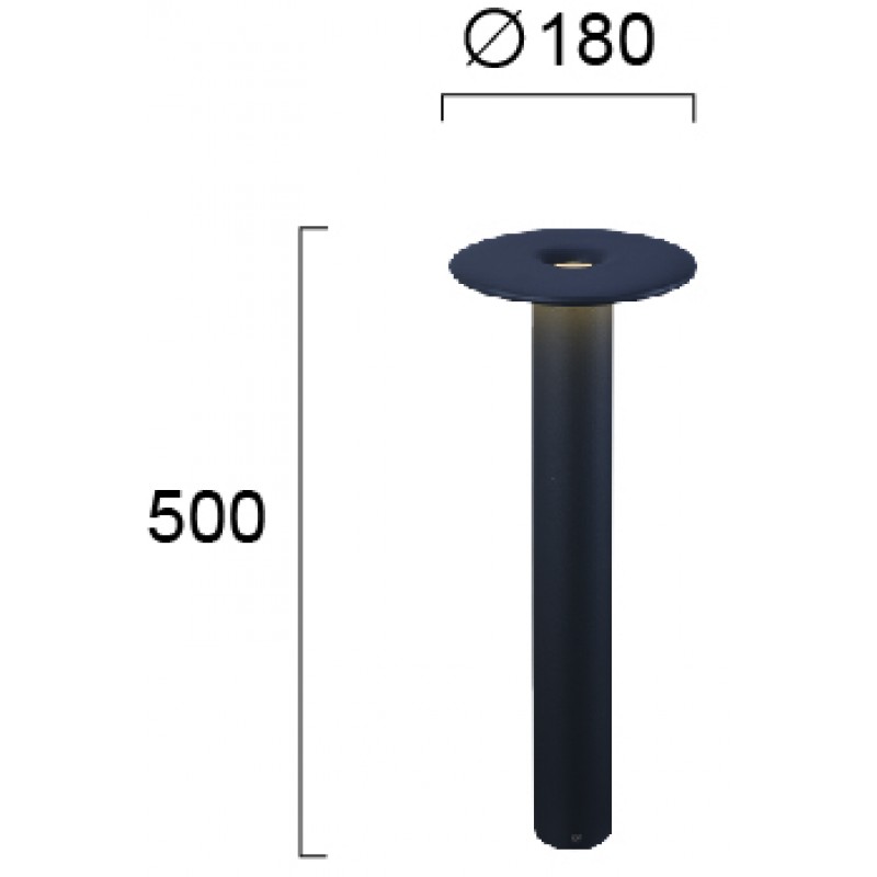 ГРАДИНСКА ЛАМПА КЕА LED 10W АНТРАЦИТ IP54