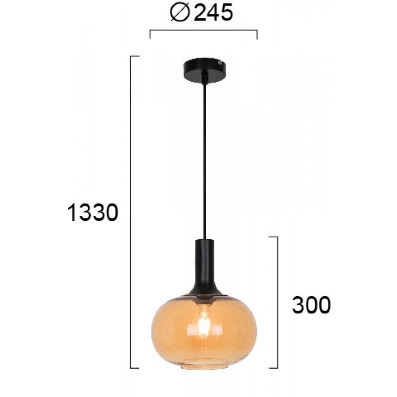 ПЕНДЕЛ AMBER D250 CONVEX ПЕНДЕЛ AMBER D250 CONVEX