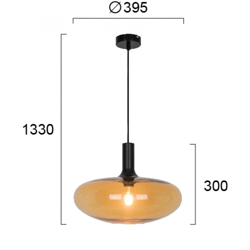ПЕНДЕЛ AMBER D395 CONVEX