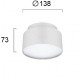 ПЛАФОН GABI LED 22W 3000K МАТ БЯЛ