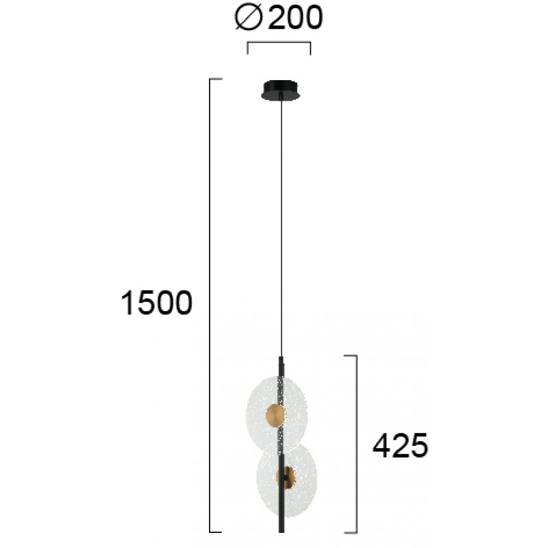 ПЕНДЕЛ SUN LED МОДУЛ 4W ЧЕРЕН/БРОНЗ ПЕНДЕЛ SUN LED МОДУЛ 4W ЧЕРЕН/БРОНЗ