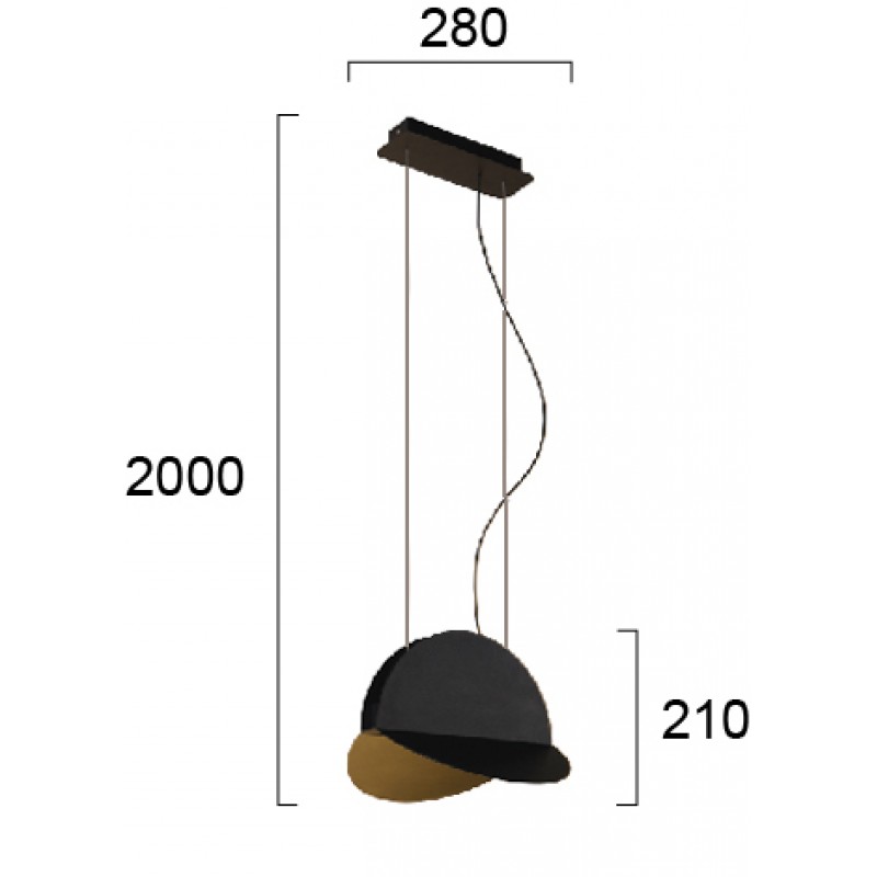 ПЕНДЕЛ ALADIN LED 6,3W ЧЕРЕН ПЕНДЕЛ ALADIN LED 6,3W ЧЕРЕН
