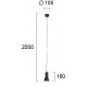 ПЕНДЕЛ FORMA LED 6W ЧЕРЕН