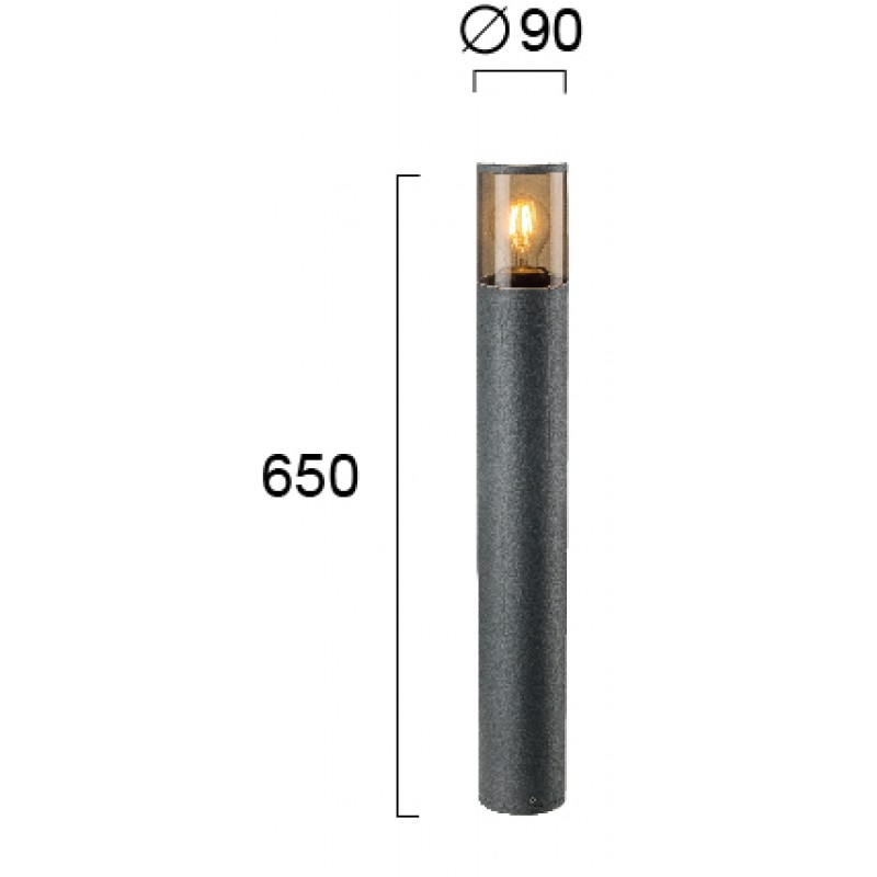 Outdoor Floor Lamp Londres LONDRES E27  LED 1 x Max 20W  DARK GREY IP54 220-240 VAC  PC / ALUMINIUM      4284900 