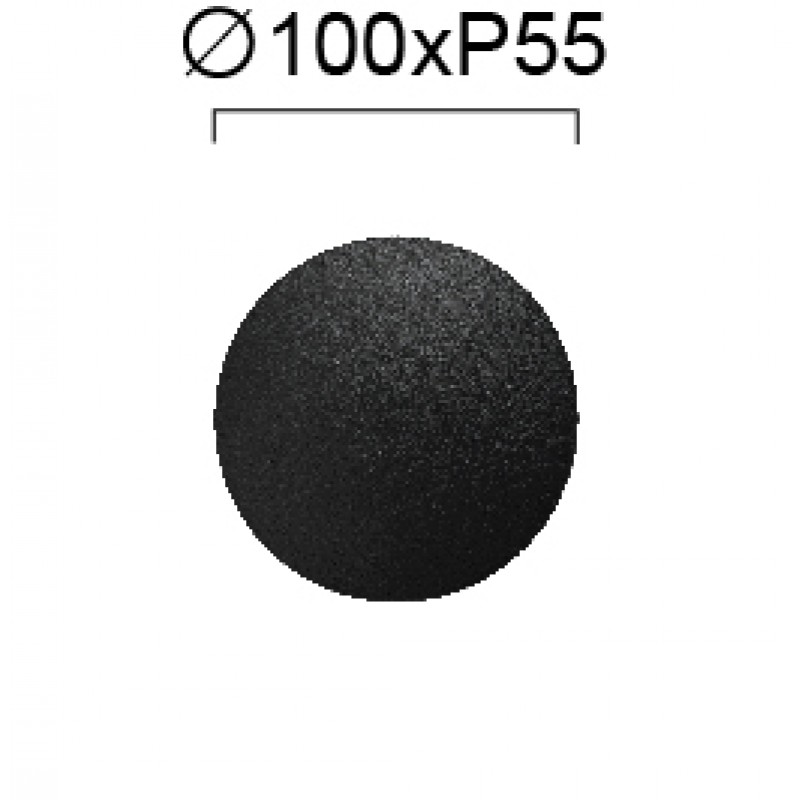 СТЕННА ЛАМПА КРЪГЛА ГЛАДКА DARK GREY 4W
