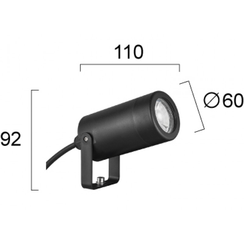 ПРОЖЕКТОР MAMBO GU10 LED 7W ТЪМНО СИВ ПРОЖЕКТОР MAMBO GU10 LED 7W ТЪМНО СИВ