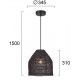 ПЕНДЕЛ ЧЕРЕН MALLONCA E27 40W ПЕНДЕЛ ЧЕРЕН MALLONCA E27 40W