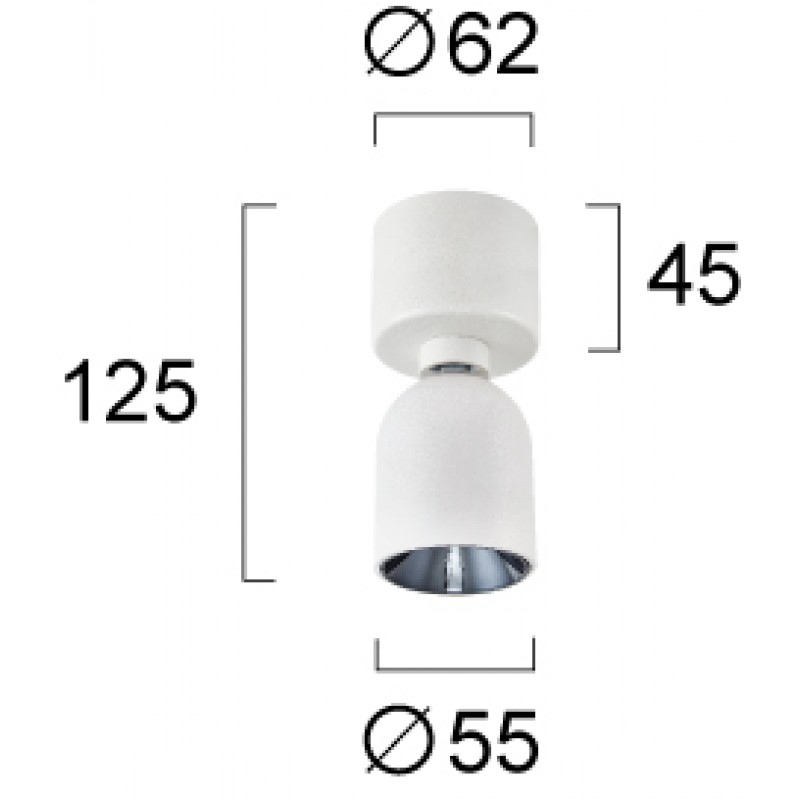 ТОЧКОВ LED МОДУЛ 7W 3000K БЯЛ