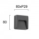 СТЕННА ЛАМПА LED 2W 3000K DARK GREY СТЕННА ЛАМПА LED 2W 3000K DARK GREY
