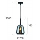 ВИСЯЩА ЛАМПА MAEVA E27 1X40W ДИМЕНСИЯ 200/1500