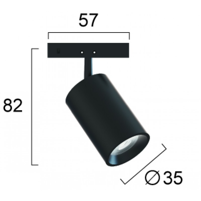 TRACKSPOT 5W LED МОДУЛ ЧЕРЕН