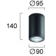 СПОТ ЗА ТАВАН MELINDA D:90 DARK GREY СПОТ ЗА ТАВАН MELINDA D:90 DARK GREY