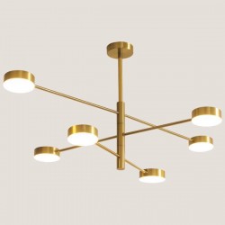 ПЕНДЕЛ LED 30W 6-ПЛАМЪК ЗЛАТИСТ 3CCT ПЕНДЕЛ LED 30W 6-ПЛАМЪК ЗЛАТИСТ 3CCT