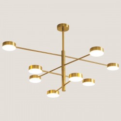 LIGHT FIXTURES HANGING EIGHT-LIGHT LED 96W 100x65x20 GOLD 144-10004 LIGHT FIXTURES HANGING EIGHT-LIGHT LED 96W 100x65x20 GOLD 144-10004