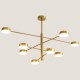 LIGHT FIXTURES HANGING EIGHT-LIGHT LED 96W 100x65x20 GOLD 144-10004 LIGHT FIXTURES HANGING EIGHT-LIGHT LED 96W 100x65x20 GOLD 144-10004