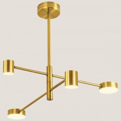 LIGHT FIXTURES HANGING QUADRIPLE LED 30W 105x38 GOLD 144-10007 LIGHT FIXTURES HANGING QUADRIPLE LED 30W 105x38 GOLD 144-10007
