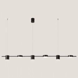 LIGHT FIXTURES HANGING SIX-LIGHT LED 24W 153x150 BLACK 3CCT 144-10014 LIGHT FIXTURES HANGING SIX-LIGHT LED 24W 153x150 BLACK 3CCT 144-10014