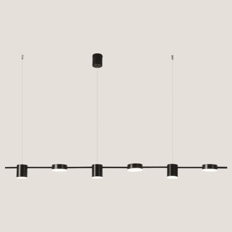 LIGHT FIXTURES HANGING SIX-LIGHT LED 24W 153x150 BLACK 3CCT 144-10014 LIGHT FIXTURES HANGING SIX-LIGHT LED 24W 153x150 BLACK 3CCT 144-10014