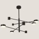 LIGHT FIXTURES HANGING EIGHT-LIGHT LED 48W 143x56 BLACK 144-10022 LIGHT FIXTURES HANGING EIGHT-LIGHT LED 48W 143x56 BLACK 144-10022