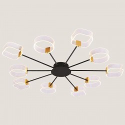 ТЕН-СВЕТЛИННО ВИСЯЩО ТЯЛО LED 100W ЧЕРНО/ЗЛАТНО ТЕН-СВЕТЛИННО ВИСЯЩО ТЯЛО LED 100W ЧЕРНО/ЗЛАТНО