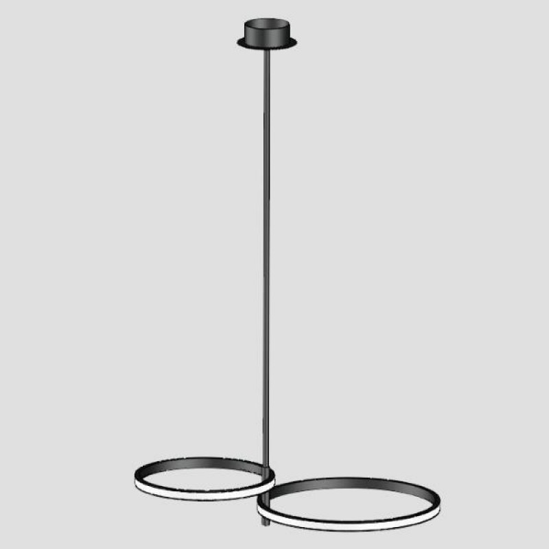 ПЕНДЕЛ ДВОЕН LED 30W ЧЕРЕН ПЕНДЕЛ ДВОЕН LED 30W ЧЕРЕН