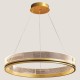 LIGHT FIXTURES HANGING ROUND LED 55W Φ80x7 GOLD 144-15001