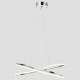 CEILING LIGHT FIXTURE HANGING OVAL LED 40W 670x200x200 4000K NICKEL 144-15014 CEILING LIGHT FIXTURE HANGING OVAL LED 40W 670x200x200 4000K NICKEL 144-15014