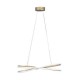 CEILING LIGHT FIXTURE HANGING OVAL LED 40W 670x200x200 4000K GOLD MATT 144-15016 CEILING LIGHT FIXTURE HANGING OVAL LED 40W 670x200x200 4000K GOLD MATT 144-15016