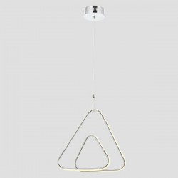 CEILING LIGHT FIXTURE HANGING TRIANGLE LED 30W 410x410x140 4000K NICKEL 144-15017 CEILING LIGHT FIXTURE HANGING TRIANGLE LED 30W 410x410x140 4000K NICKEL 144-15017
