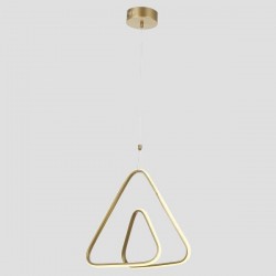 CEILING LIGHT FIXTURE HANGINGTRIANGLE LED 30W 410x410x140 4000K GOLD MATT 144-15019 CEILING LIGHT FIXTURE HANGINGTRIANGLE LED 30W 410x410x140 4000K GOLD MATT 144-15019