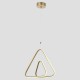 CEILING LIGHT FIXTURE HANGINGTRIANGLE LED 30W 410x410x140 4000K GOLD MATT 144-15019