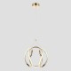 CEILING LIGHT FIXTURE HANGING S1 LED 42W 400x400x300 4000K GOLD MATT 144-15027