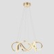 LIGHT FIXTURES HANGING OVAL LED CCT 54W450x450x200 3000-4000-6000K GOLD MATT 144-15033