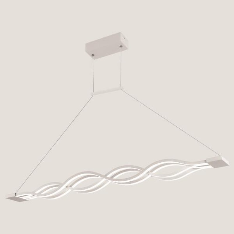LIGHT FIXTURES HANGING LINEAR LED 60W 3000Κ 100x10x120 WHITE 144-16000