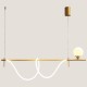 ПЕНДЕЛ LINEAR LED 30W + G9 ЗЛАТИСТ ПЕНДЕЛ LINEAR LED 30W + G9 ЗЛАТИСТ