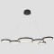 LIGHT FIXTURES HANGING LINEAR LED 90W 3000Κ 1200x400x1200 BLACK 144-16013