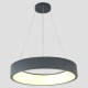 LIGHT FIXTURES HANGING ROUND LED 30W 3000Κ Φ45x11 GREY 144-17012