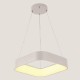 LIGHT FIXTURES HANGING SQUARE LED 30W 3000Κ 45x45x15 WHITE 144-17016