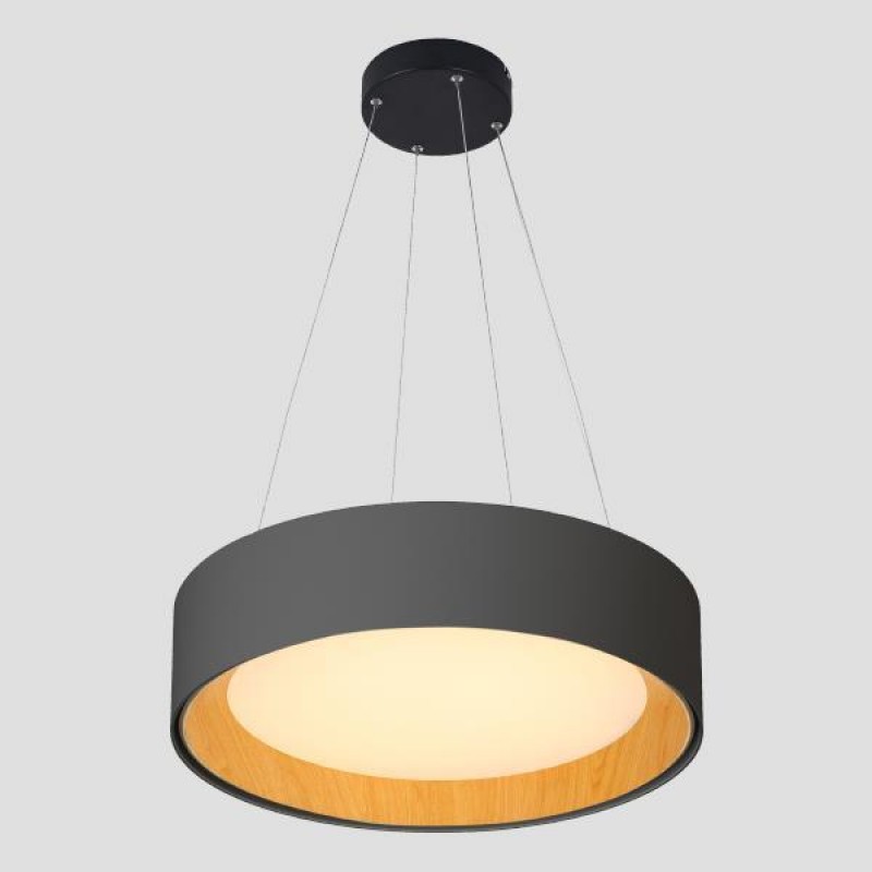 ВИСЯЩ LED ПЕНДЕЛ 50W 3000K Ø60 ЧЕРЕН/ДЪБ ВИСЯЩ LED ПЕНДЕЛ 50W 3000K Ø60 ЧЕРЕН/ДЪБ