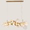 LIGHT FIXTURES HANGING 5xE14 105x14x40 GOLD/WHITE 144-20000