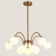 LIGHT FIXTURES HANGING 10xG4 60x28 GOLD/WHITE 144-20014