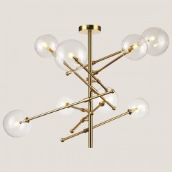 LIGHT FIXTURES HANGING 8xG4 125x75 GOLD 144-20016 LIGHT FIXTURES HANGING 8xG4 125x75 GOLD 144-20016