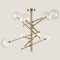 LIGHT FIXTURES HANGING 8xG4 125x75 GOLD 144-20016