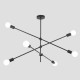 Ceiling Light Fixtures 6xΕ27 100x65 BLACK 144-23004 Ceiling Light Fixtures 6xΕ27 100x65 BLACK 144-23004
