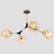 Ceiling Lighting Fixture Hanging 4xΕ27 550X550X20 BRONZE/HONEY 144-23011