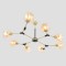 Ceiling Lighting Fixture Hanging 8xΕ27  104x800x160 BRONZE/HONEY 144-23013
