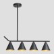 Ceiling Light Fixtures 4xΕ27 66x13x67 BLACK MATT/GOLD 144-24002 Ceiling Light Fixtures 4xΕ27 66x13x67 BLACK MATT/GOLD 144-24002
