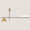 LIGHT FIXTURES HANGING LINEAR E27x3xG4 155x50 BLACK/GOLD 144-26003