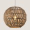 LIGHT FIXTURES HANGING SIMPLE E27 Φ255x230 GREY ROPE 144-32000