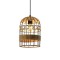 CEILING LIGHT FIXTURE  Ε27 D165*H255 ROPE & METAL 144-32009